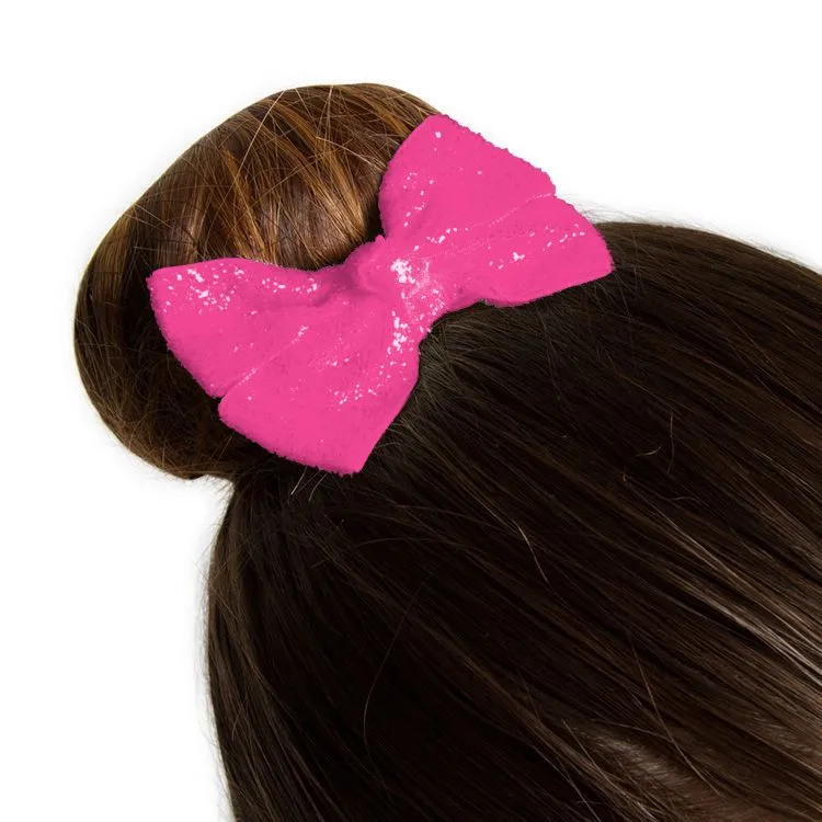 30094 - Glittered Ribbon Hair Bow