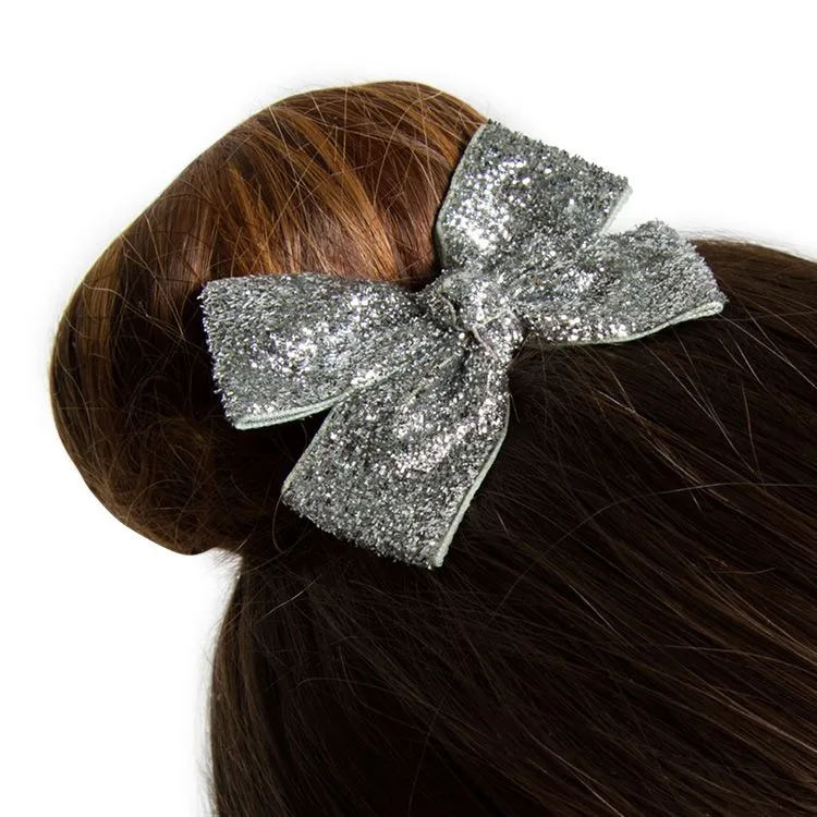 30094 - Glittered Ribbon Hair Bow