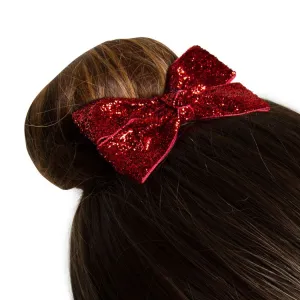 30094 - Glittered Ribbon Hair Bow