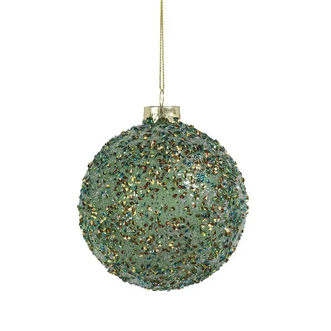 4" Beaded Ball Ornament