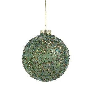 4" Beaded Ball Ornament