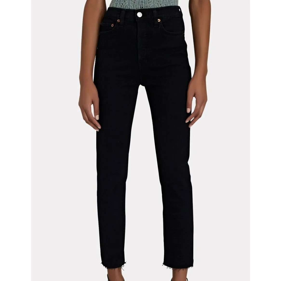90S HIGH RISE ANKLE CROP