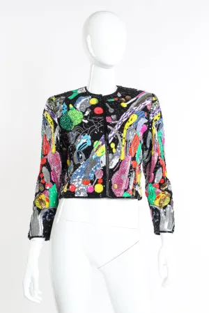 Abstract Beaded Jacket