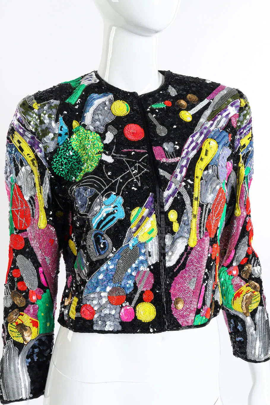 Abstract Beaded Jacket