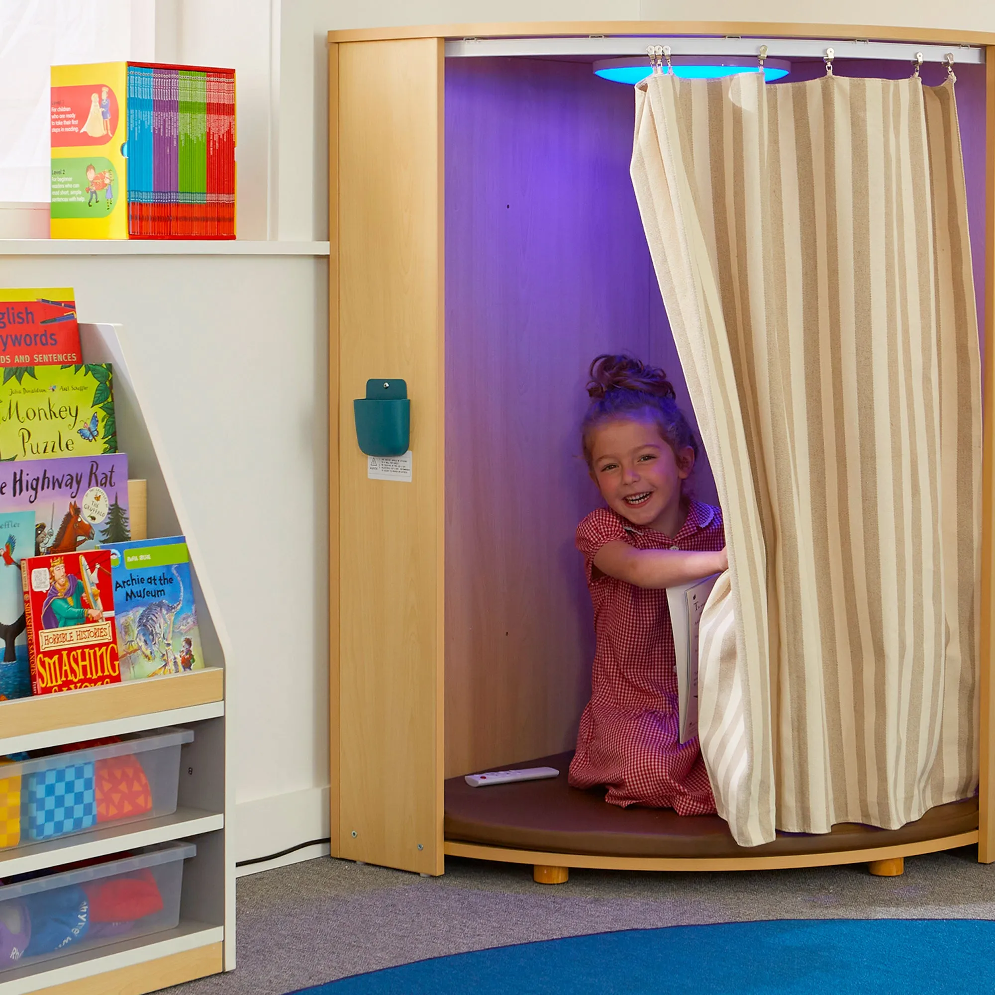 ADHD & Autism-Friendly Sensory LED Lights & Sound Booth | Bluetooth | SMART applicance Compatible |3-10 Years