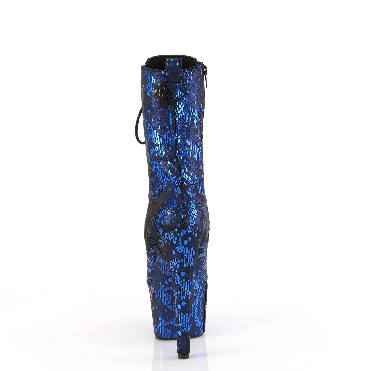ADORE-1040SPF  Blue Metallic Snake Print Fabric/M