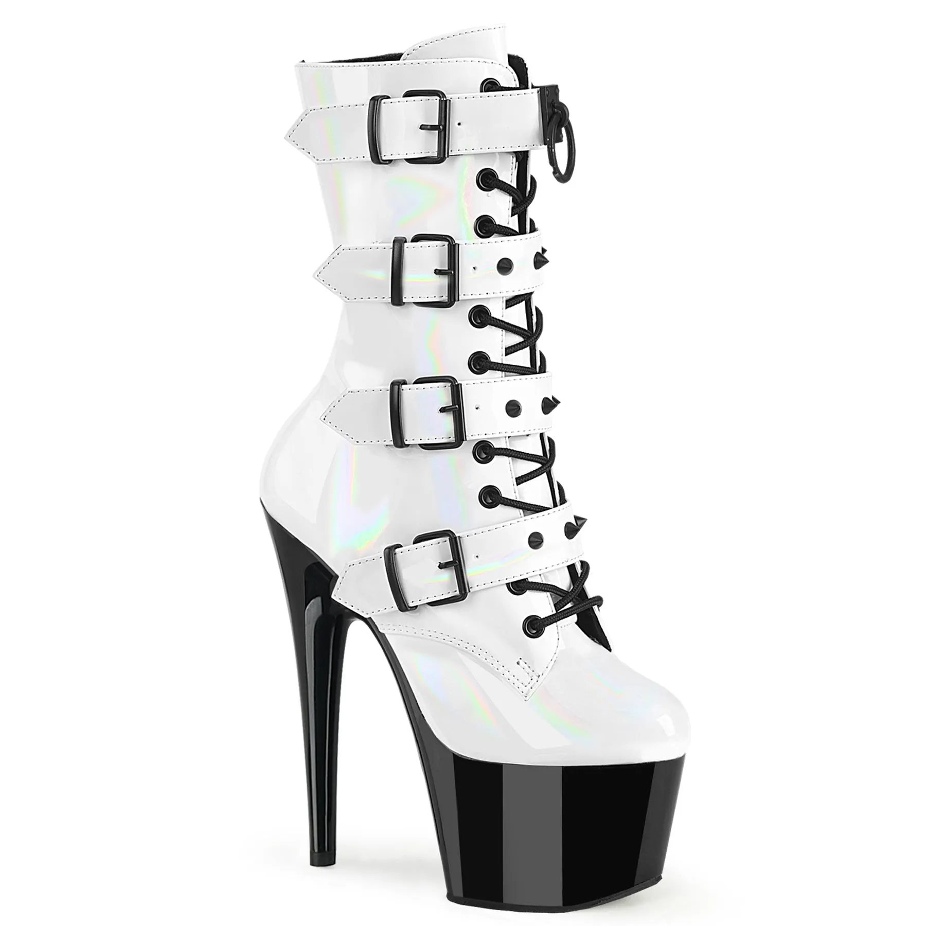 ADORE-1046TT  White Holo Patent/Black