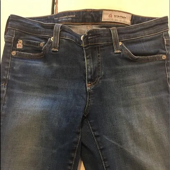 AG size 25 super skinny ankle jeans blue