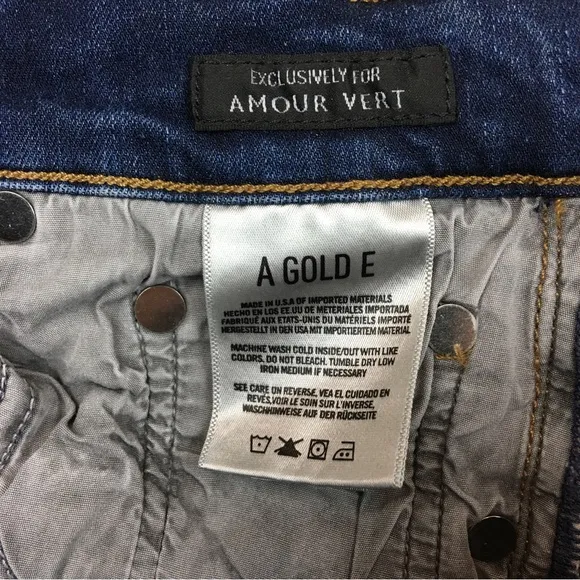 AGOLDE Los Angeles Premium Exclusive For Amour Vert Sophie Crop Size 26