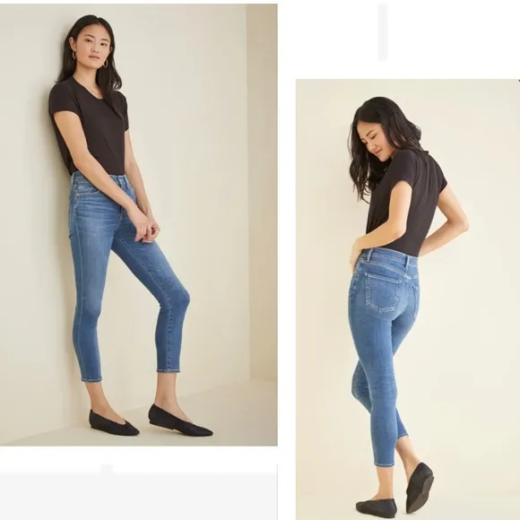 AGOLDE Los Angeles Premium Exclusive For Amour Vert Sophie Crop Size 26