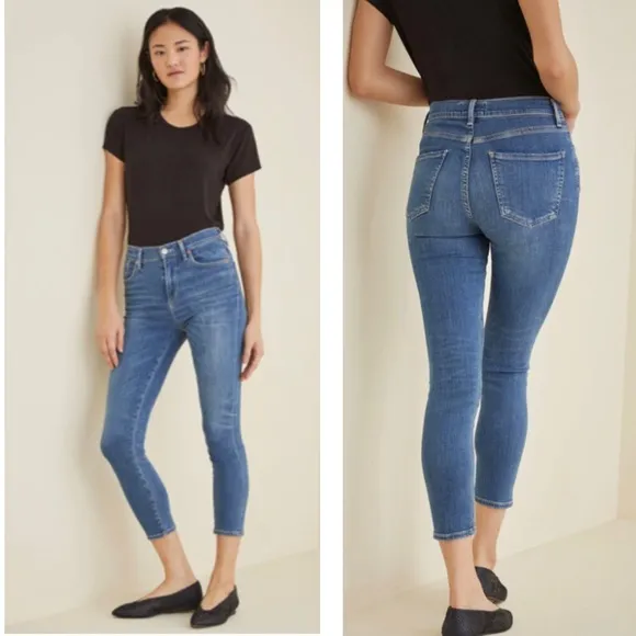 AGOLDE Los Angeles Premium Exclusive For Amour Vert Sophie Crop Size 26