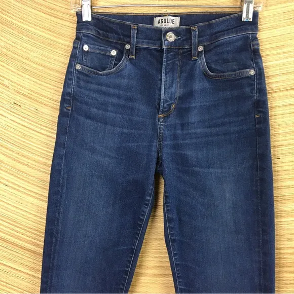 AGOLDE Los Angeles Premium Exclusive For Amour Vert Sophie Crop Size 26