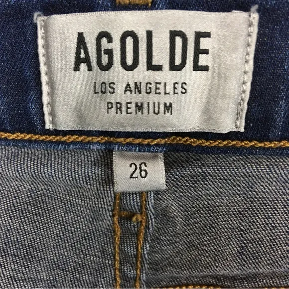 AGOLDE Los Angeles Premium Exclusive For Amour Vert Sophie Crop Size 26