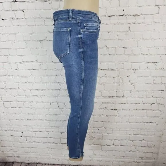 All Saints Mast Twisted Cropped Skinny Jeans sz 29 AllSaints