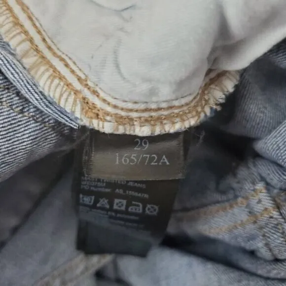 All Saints Mast Twisted Cropped Skinny Jeans sz 29 AllSaints
