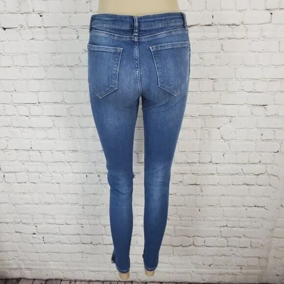 All Saints Mast Twisted Cropped Skinny Jeans sz 29 AllSaints