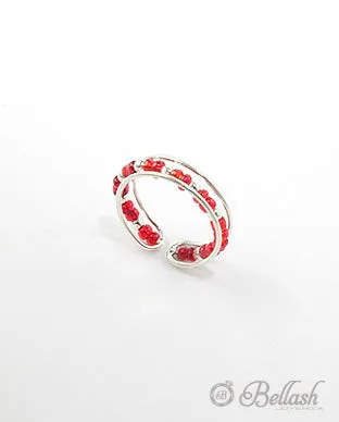 Anillo de Dedo del Pie con cuentas de Plata Ley 925 - 925 Sterling Silver Beaded Toe Ring - ID: 65792151 Bellash