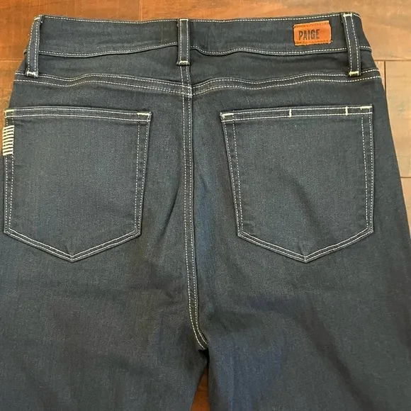 ANTHROPOLOGIE Paige Hoxton Ankle Denim Cropped Skinny Jeans Palmo Wash Size 30