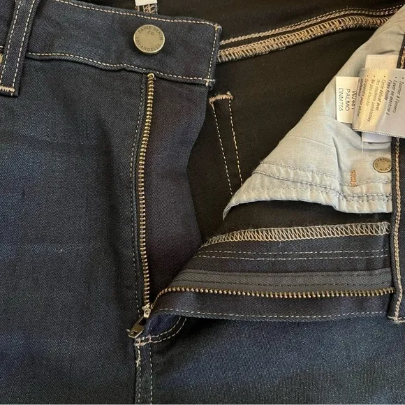 ANTHROPOLOGIE Paige Hoxton Ankle Denim Cropped Skinny Jeans Palmo Wash Size 30