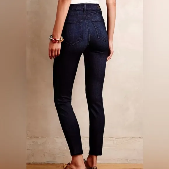 ANTHROPOLOGIE Paige Hoxton Ankle Denim Cropped Skinny Jeans Palmo Wash Size 30