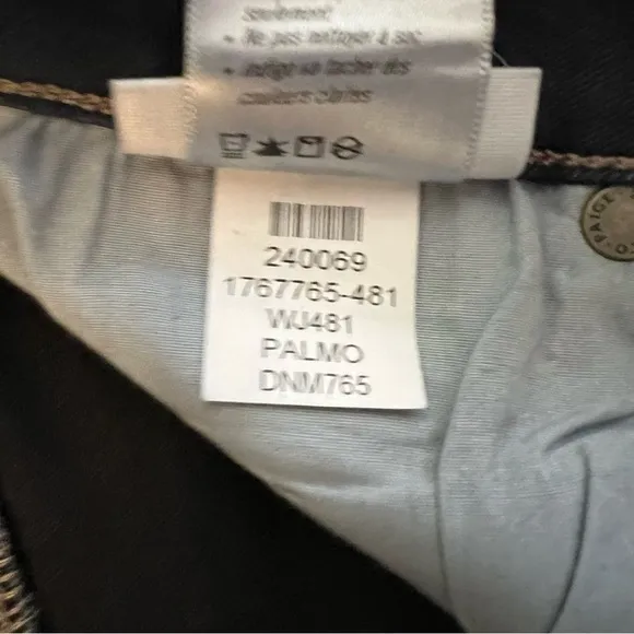ANTHROPOLOGIE Paige Hoxton Ankle Denim Cropped Skinny Jeans Palmo Wash Size 30