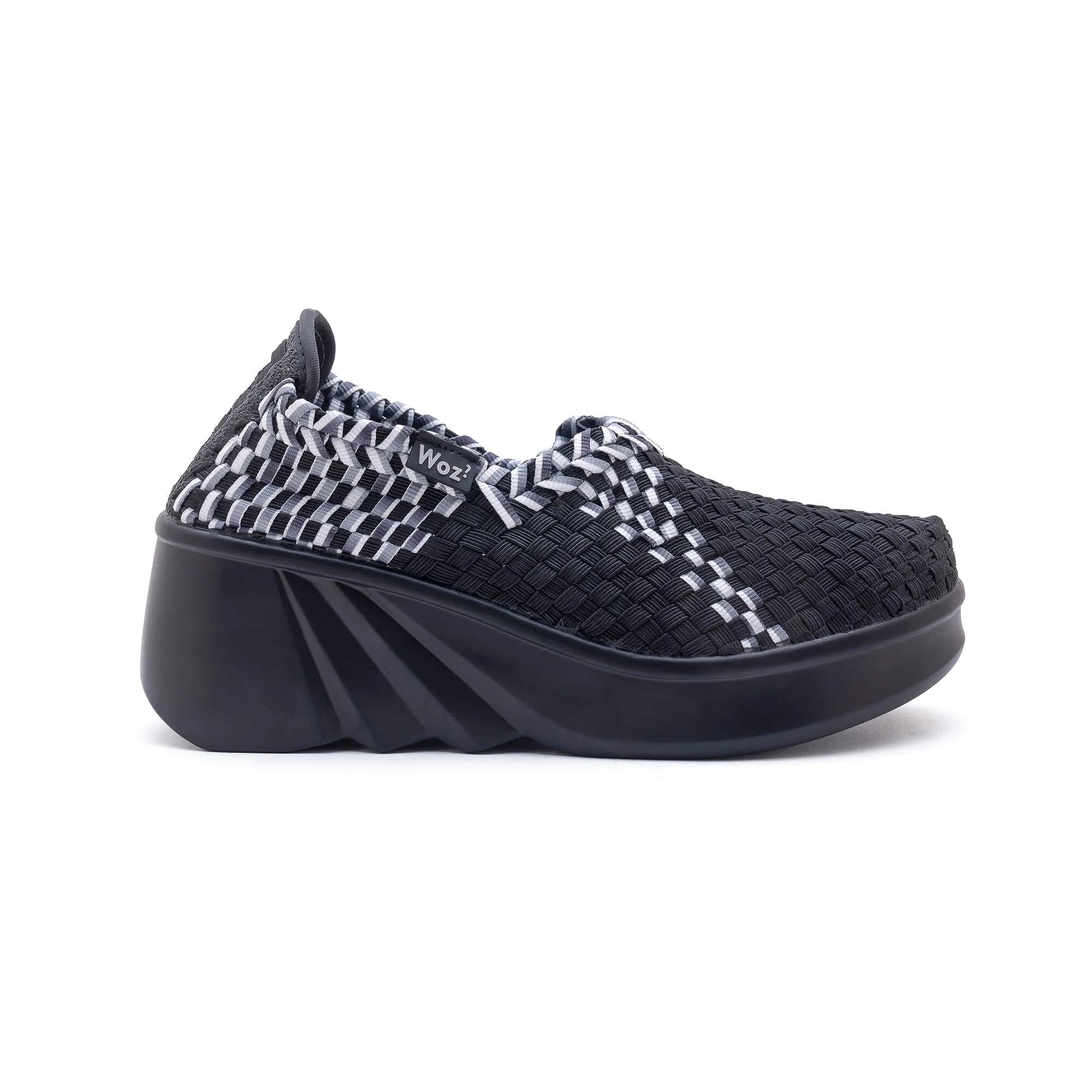 Arezzo Black & White Wedge