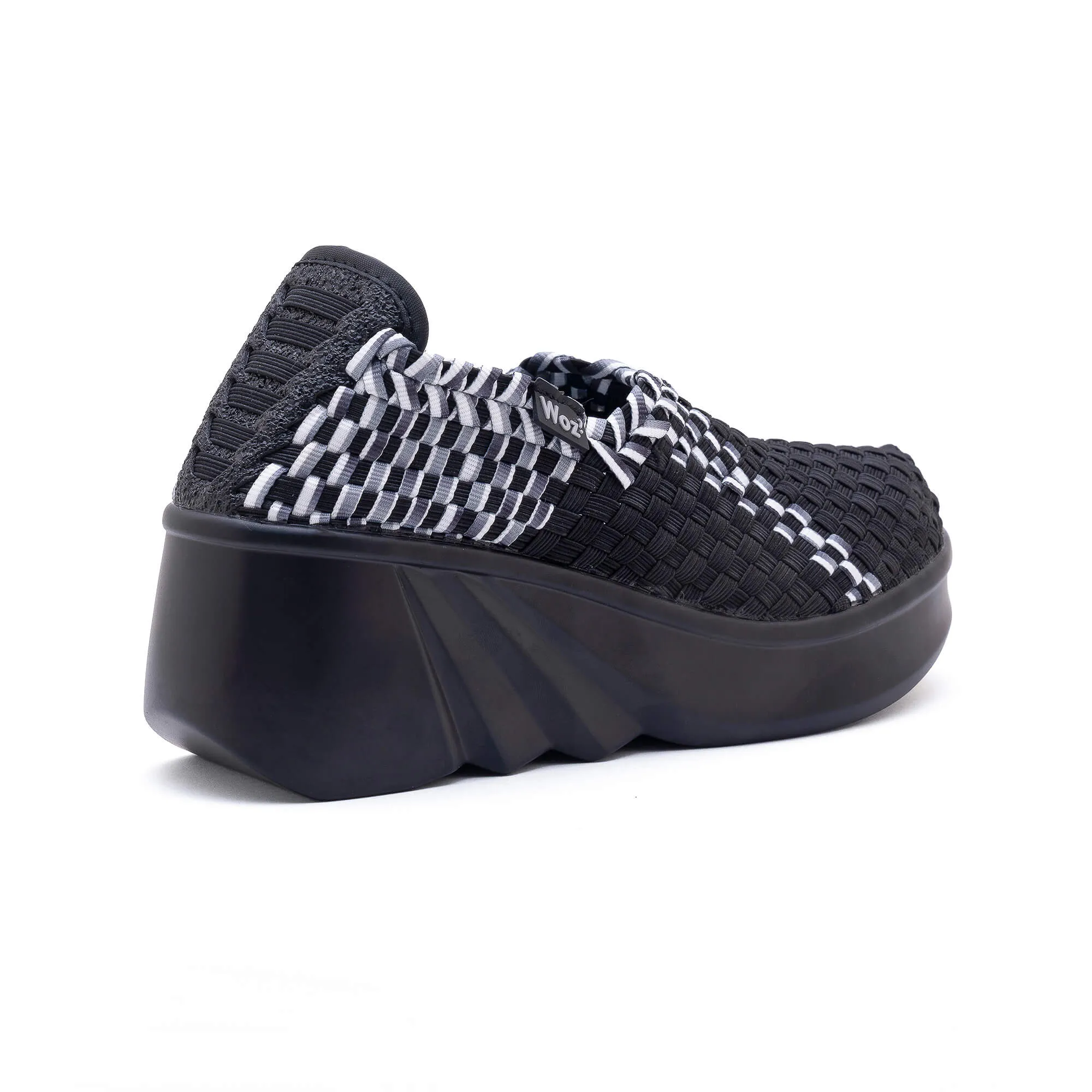 Arezzo Black & White Wedge