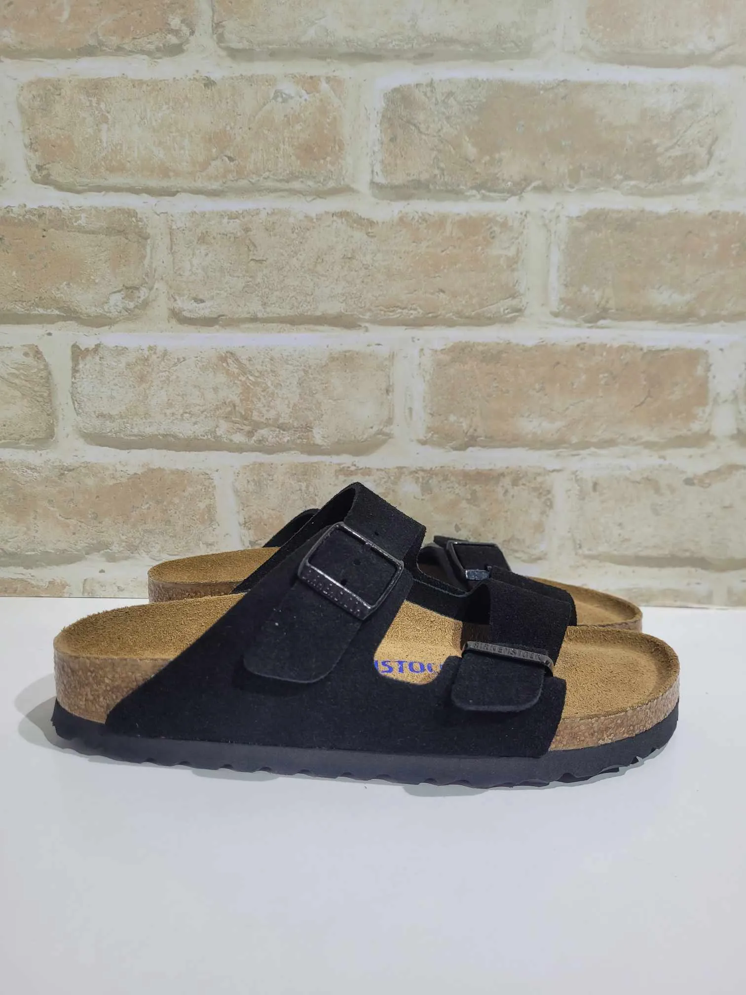 Arizona Black Suede Narrow by Birkenstock