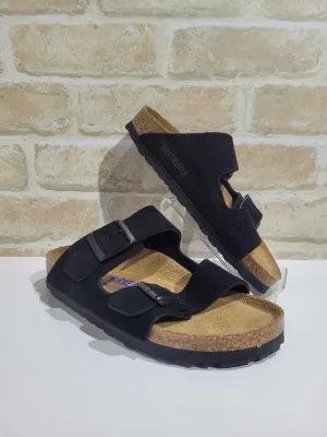 Arizona Black Suede Narrow by Birkenstock