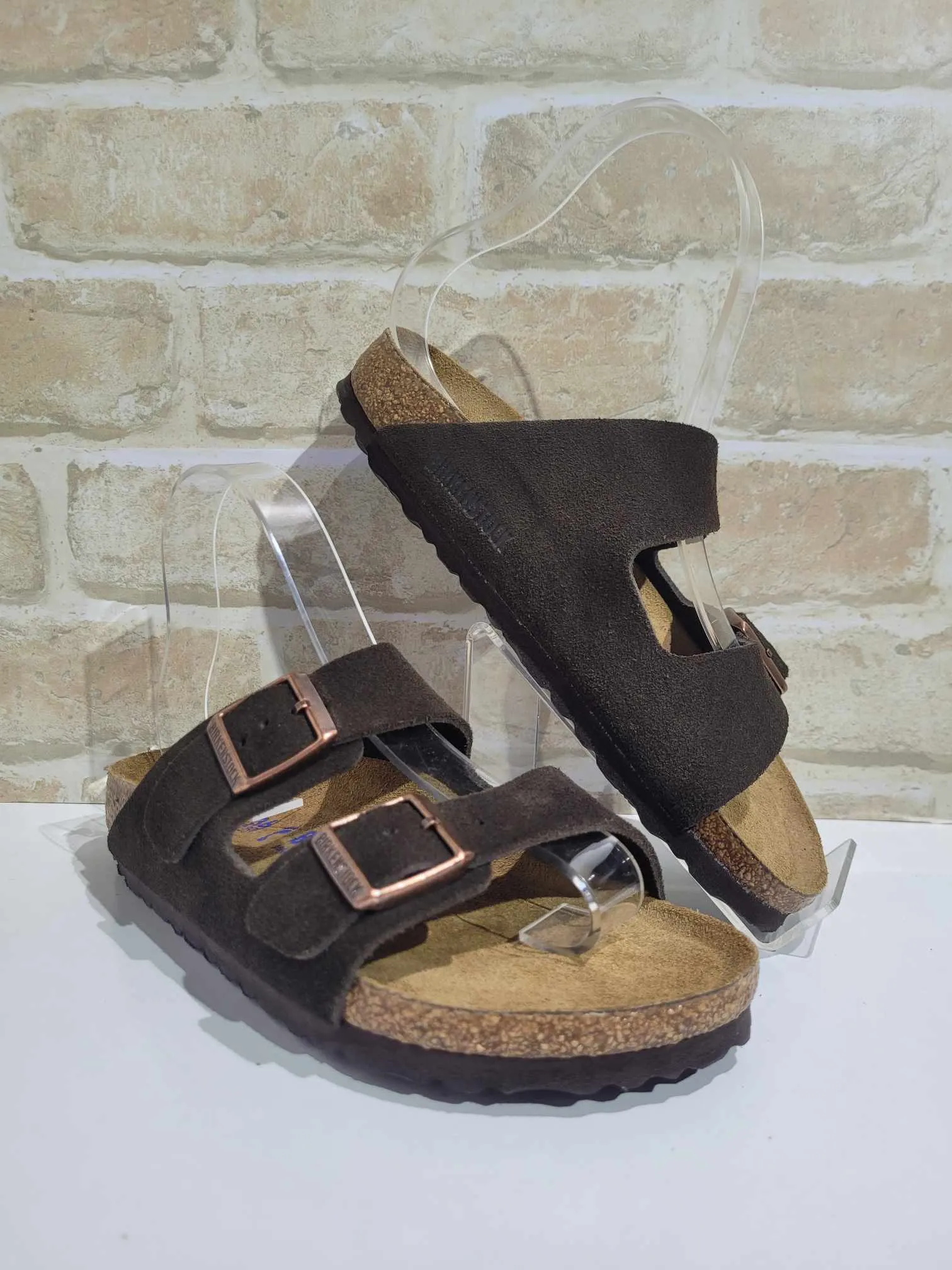 Arizona Mocca Suede Narrow by Birkenstock