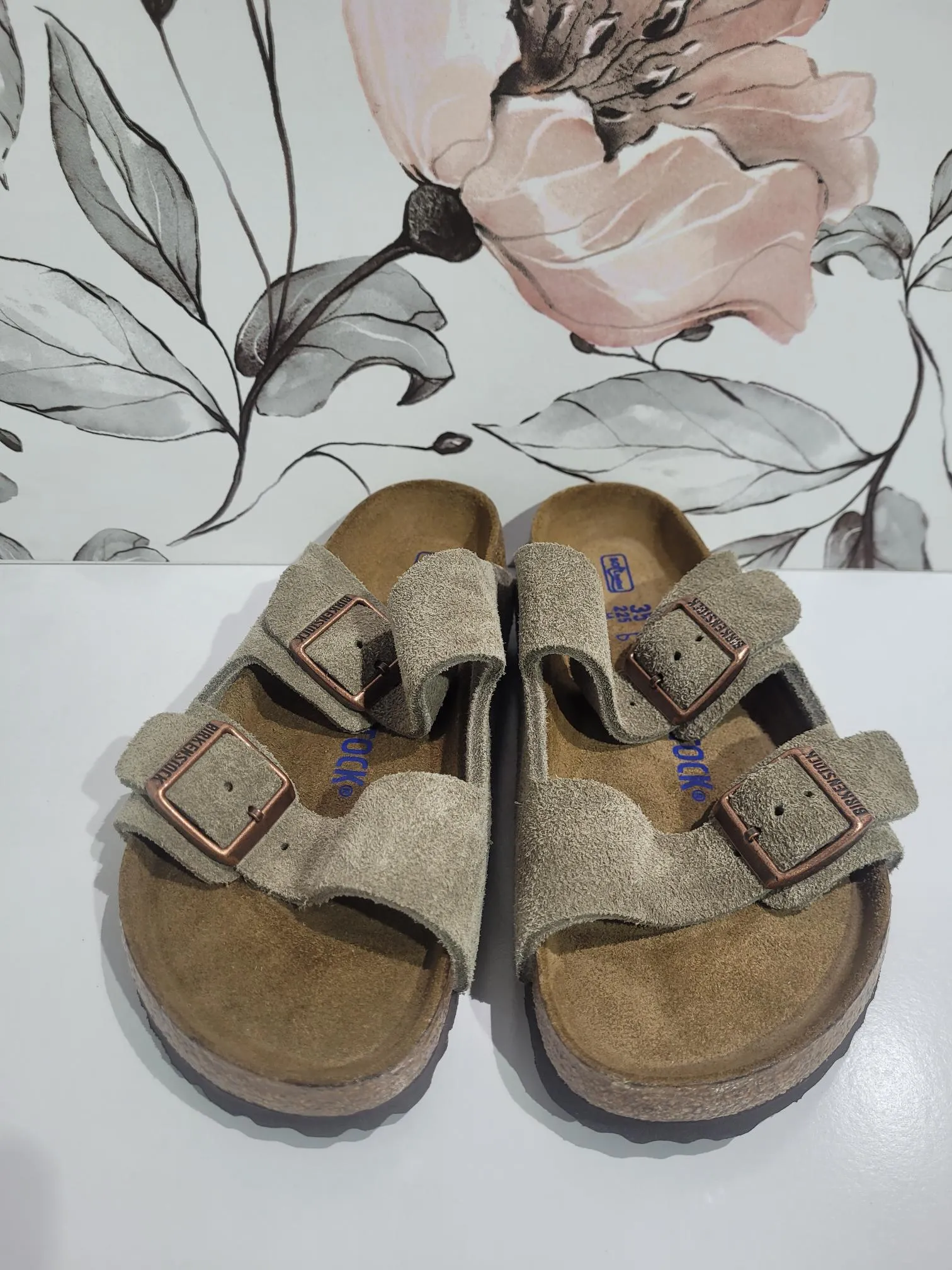 Arizona Taupe Suede Regular by Birkenstock