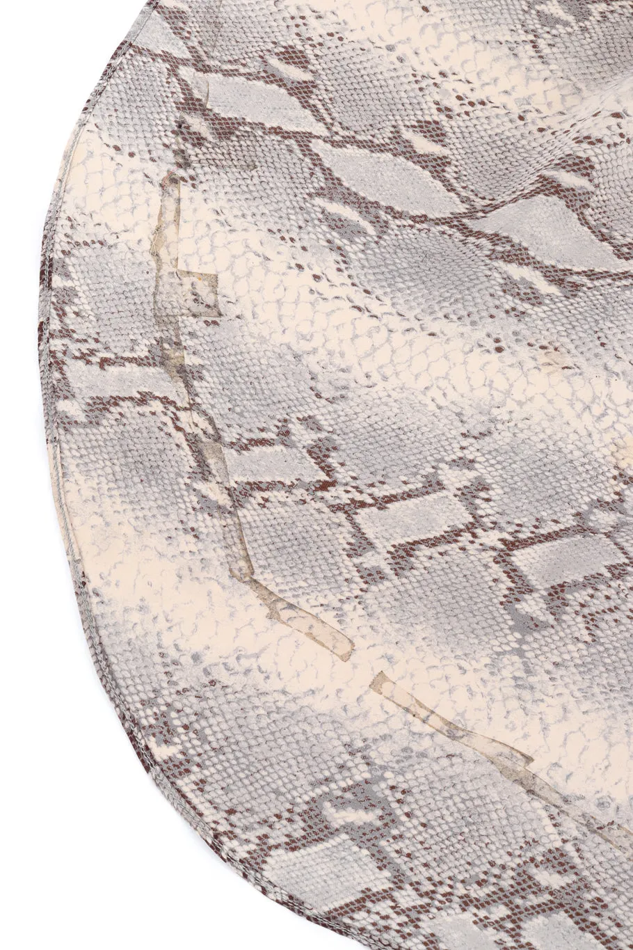 Beaded Bias Snake Print Dress