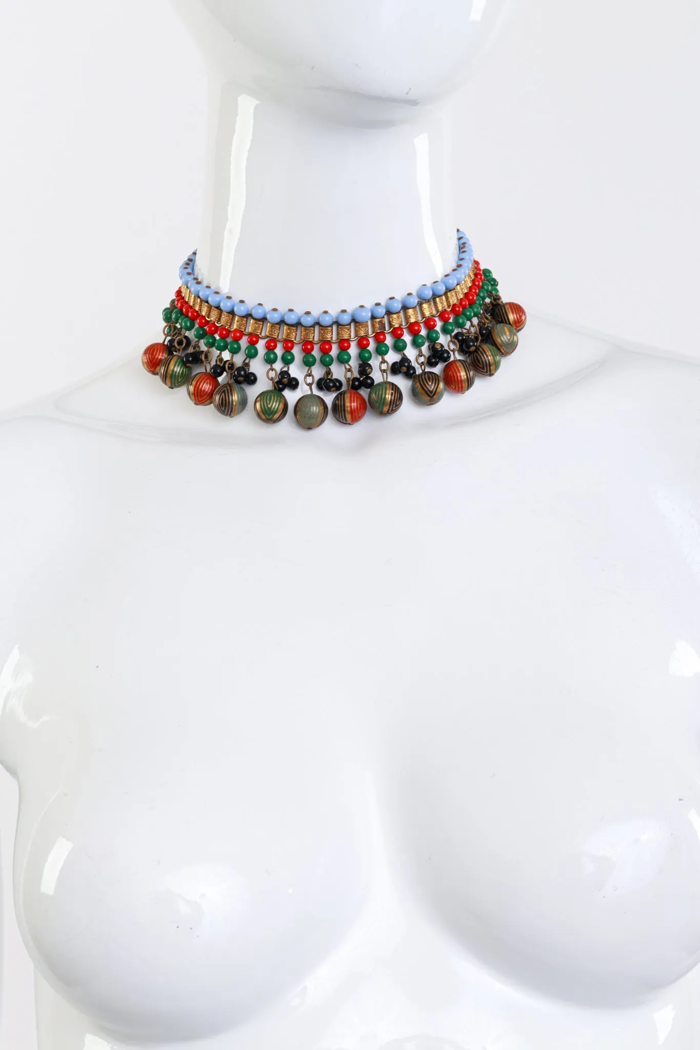 Beaded Dangle Choker