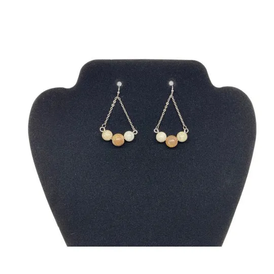 Beaded Silver Earring Sets