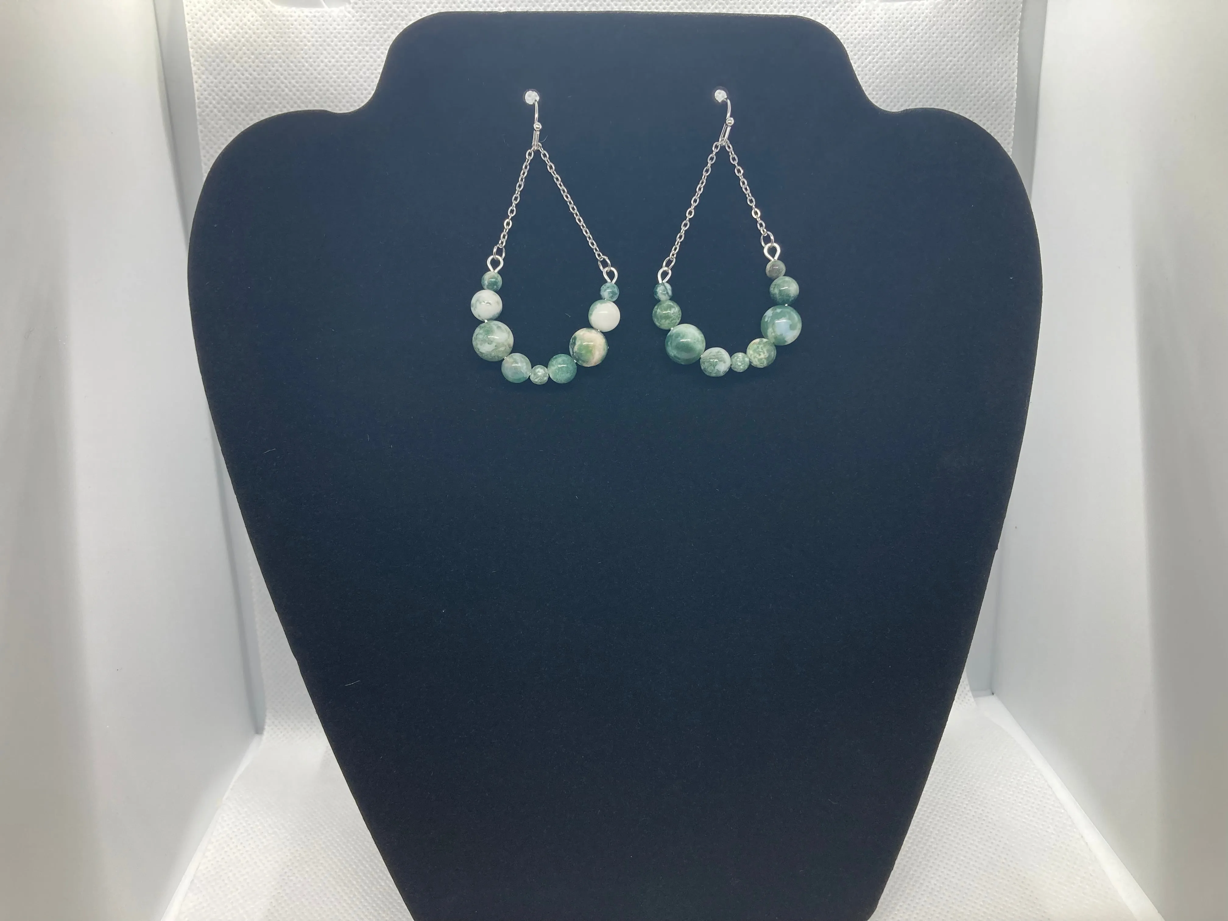 Beaded Silver Earring Sets