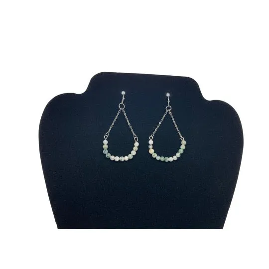 Beaded Silver Earring Sets