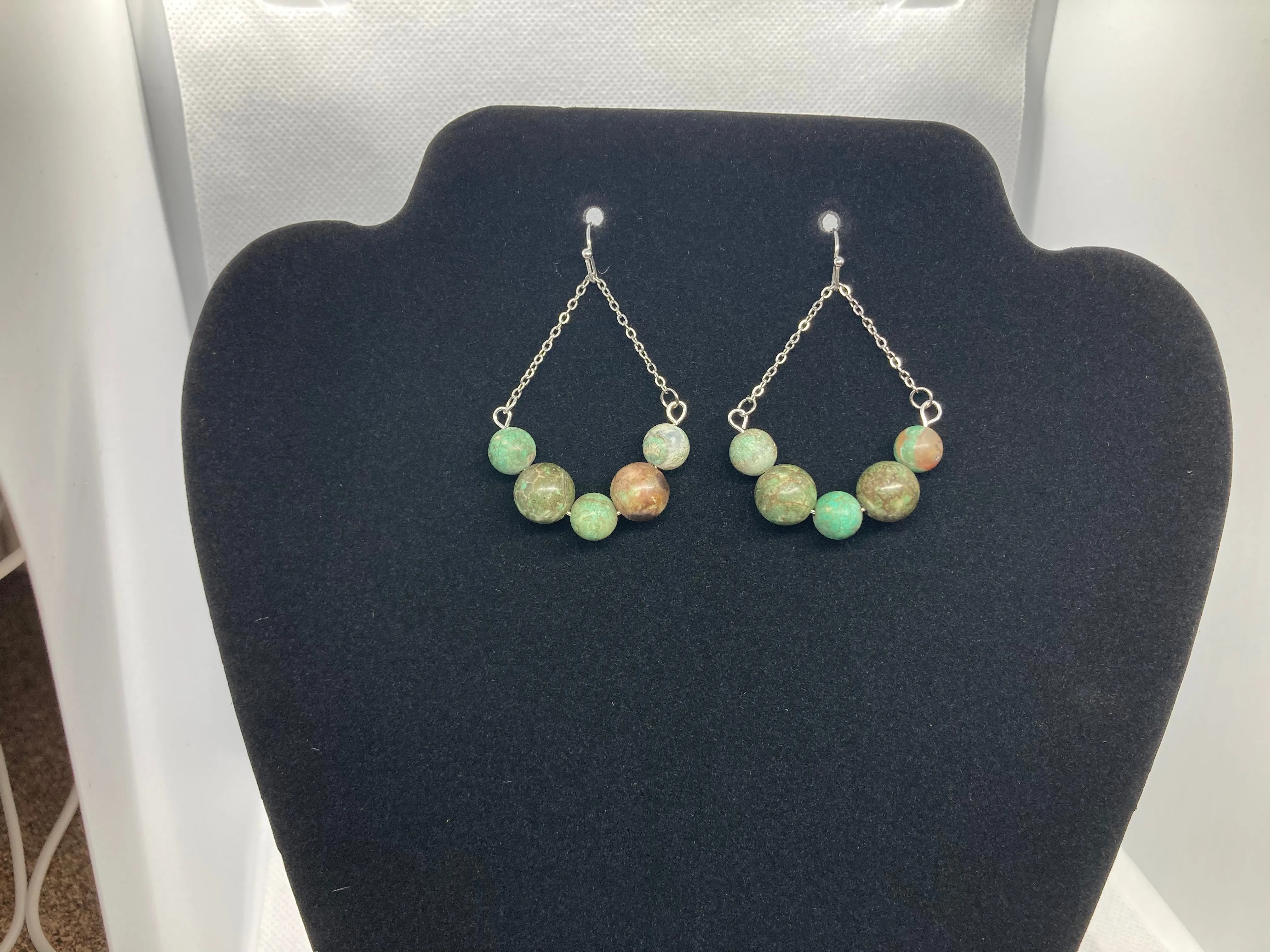 Beaded Silver Earring Sets