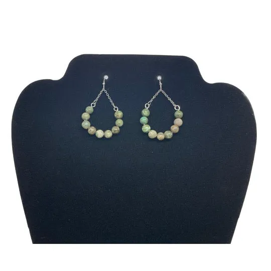 Beaded Silver Earring Sets