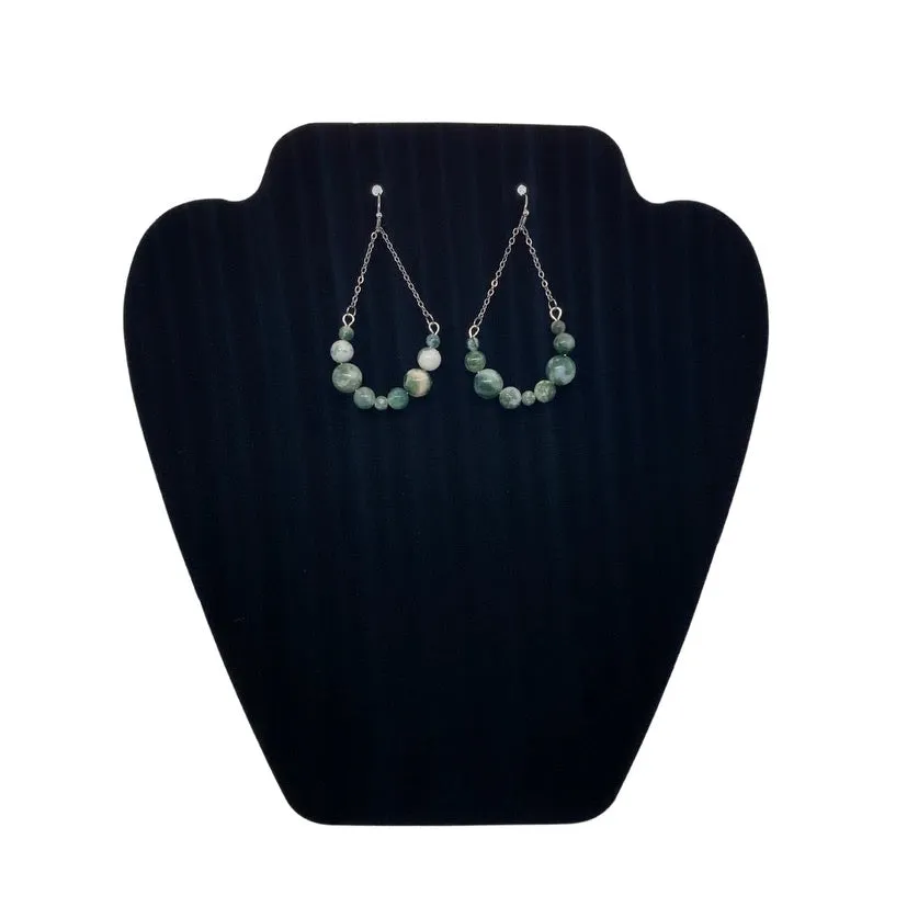 Beaded Silver Earring Sets