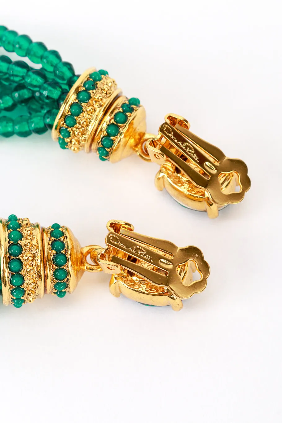 Beaded Tassel Drop Earrings