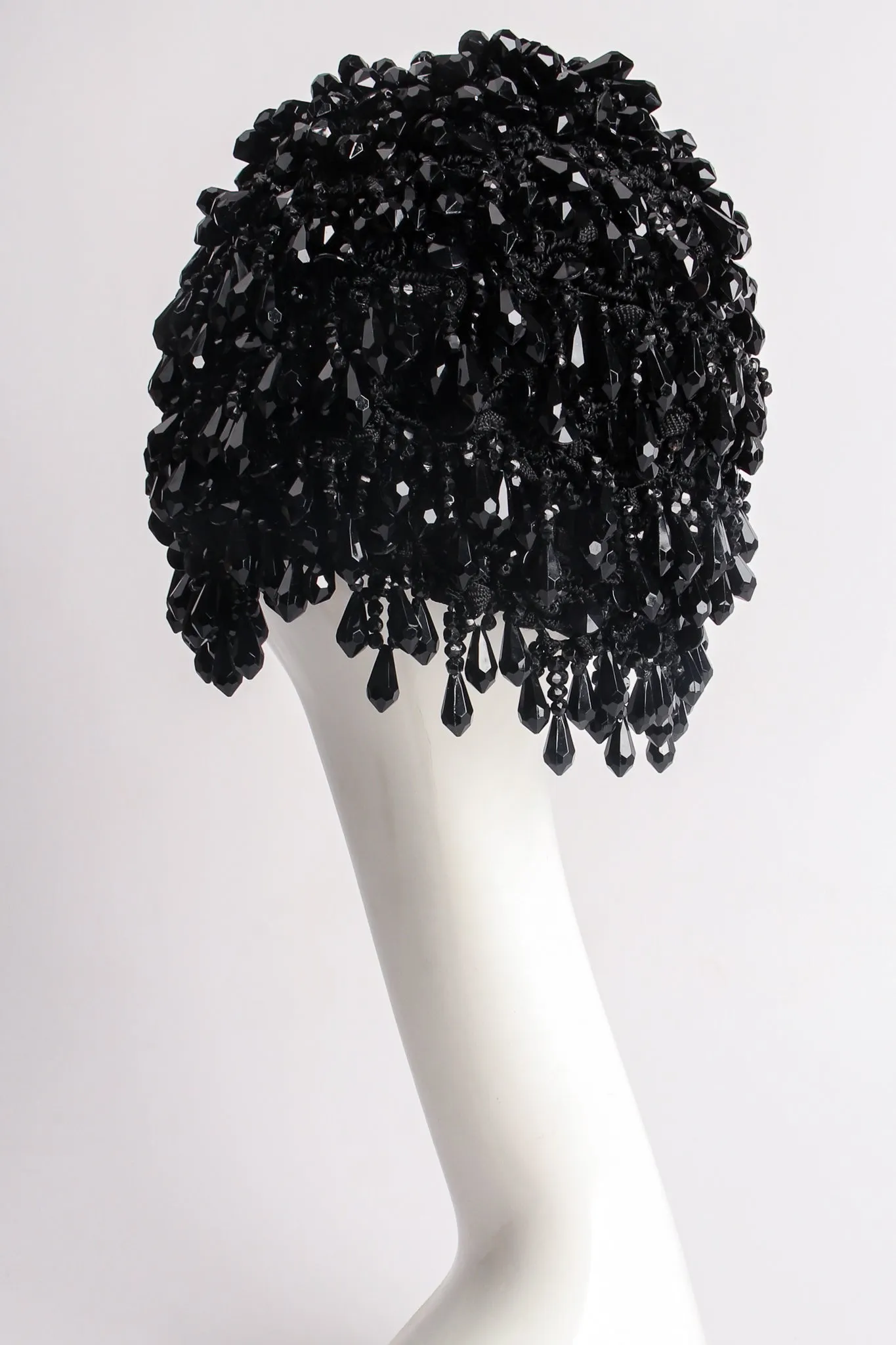 Beaded Urchin Cloche Casque Cap