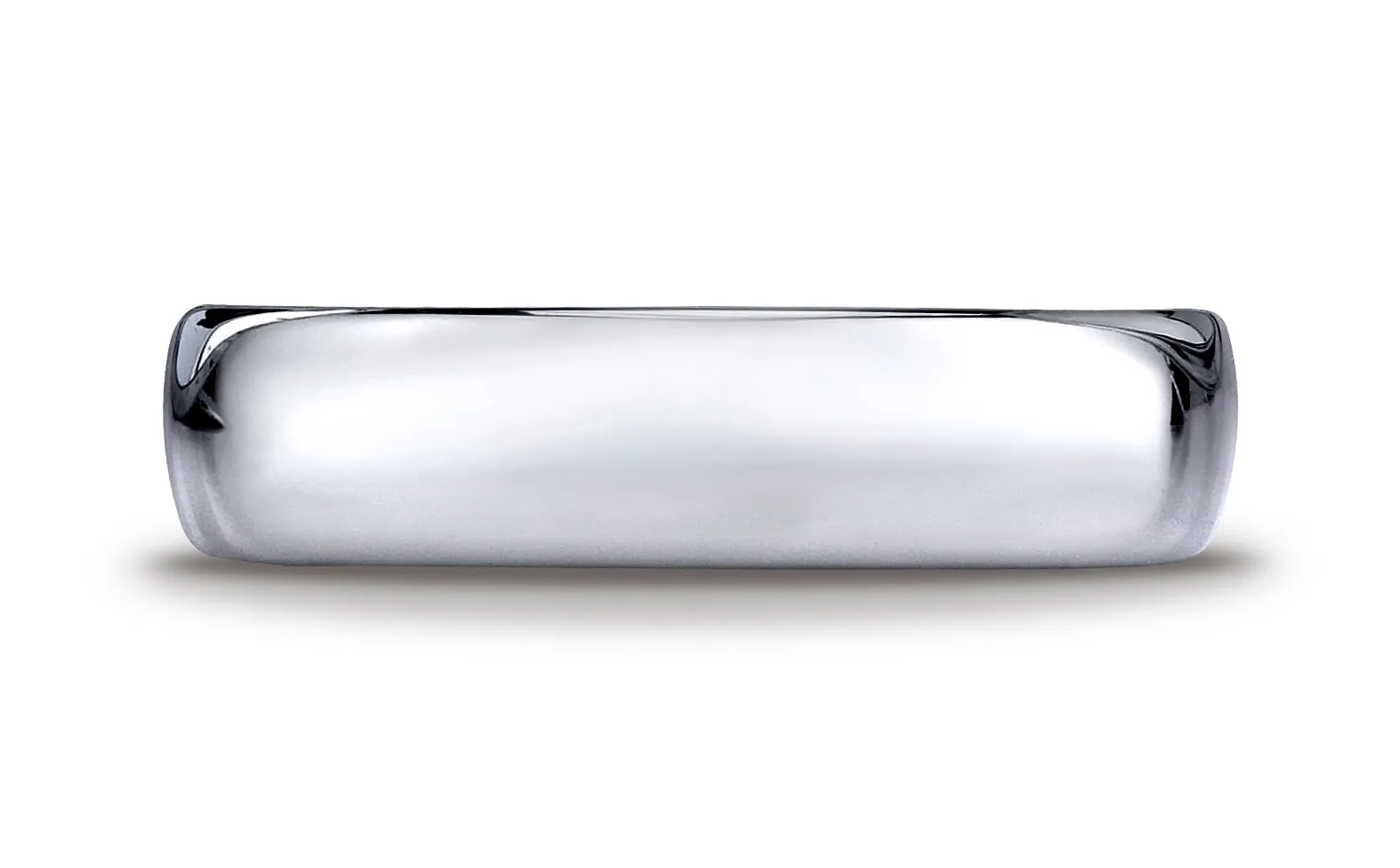 Benchmark Cobaltchrome 6mm Comfort-Fit High Polished Design Wedding Band Ring, (Sizes 6 - 14)