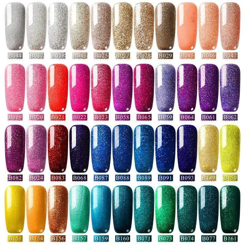 BodiModi Pretty Glitter Platinum Nail Polish