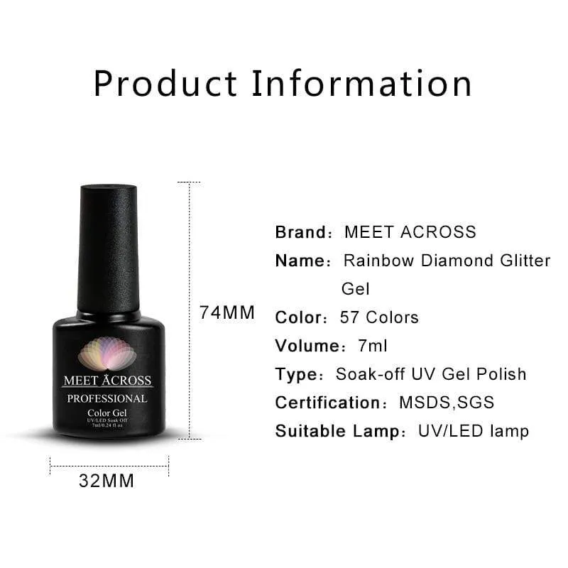BodiModi Pretty Glitter Platinum Nail Polish