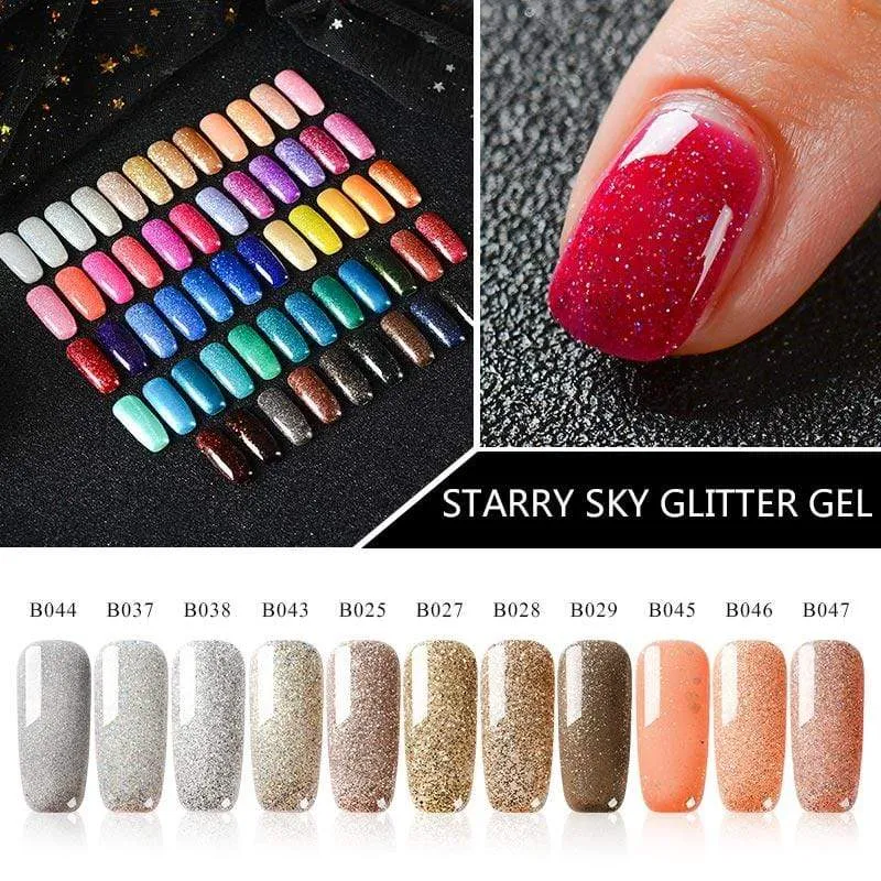 BodiModi Pretty Glitter Platinum Nail Polish