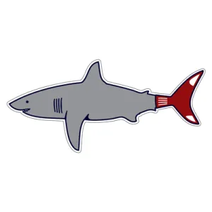 Boston Shark Fan Sticker