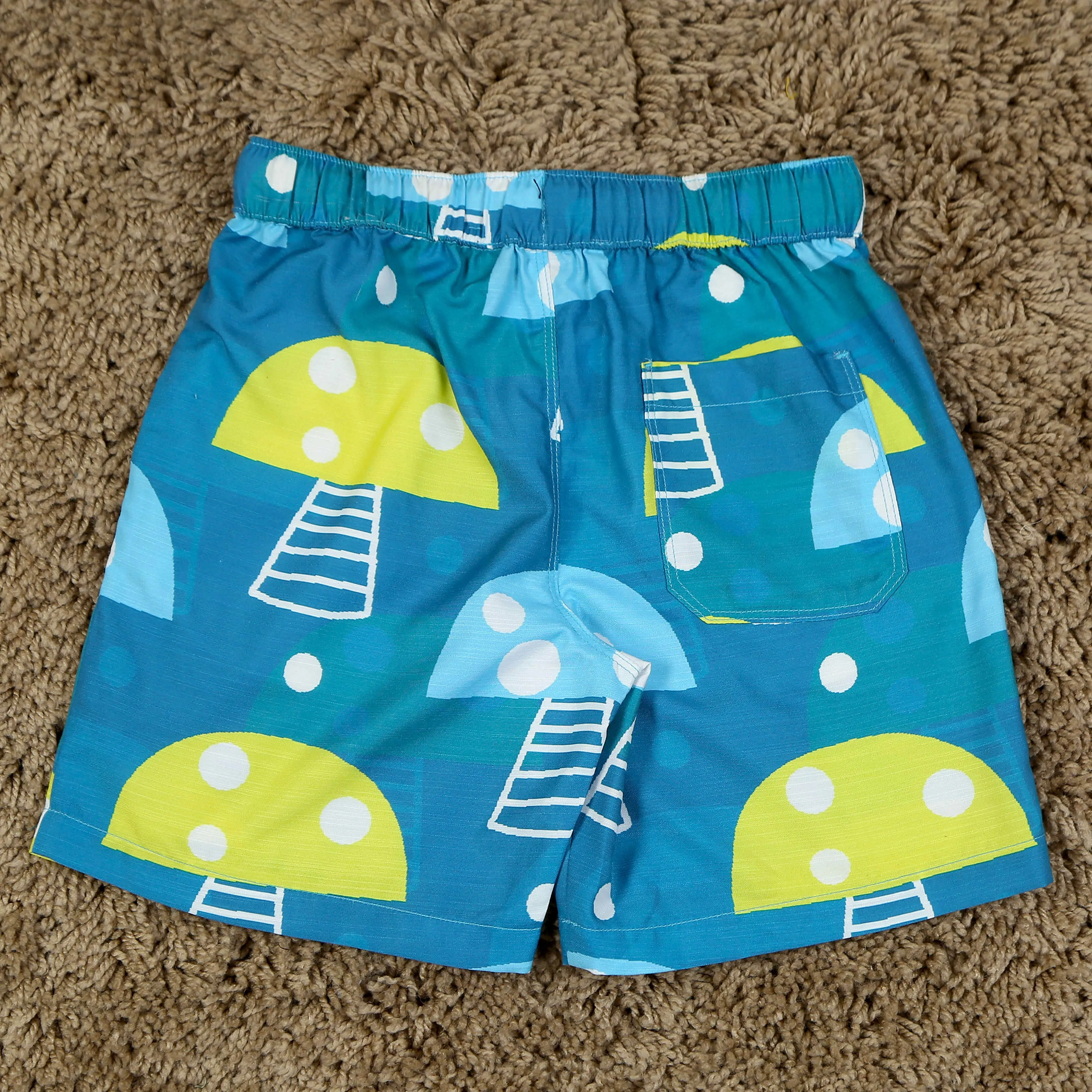 Boys & Girls Unisex Boat Printed Shirt & Short Co-Ord Set Teal