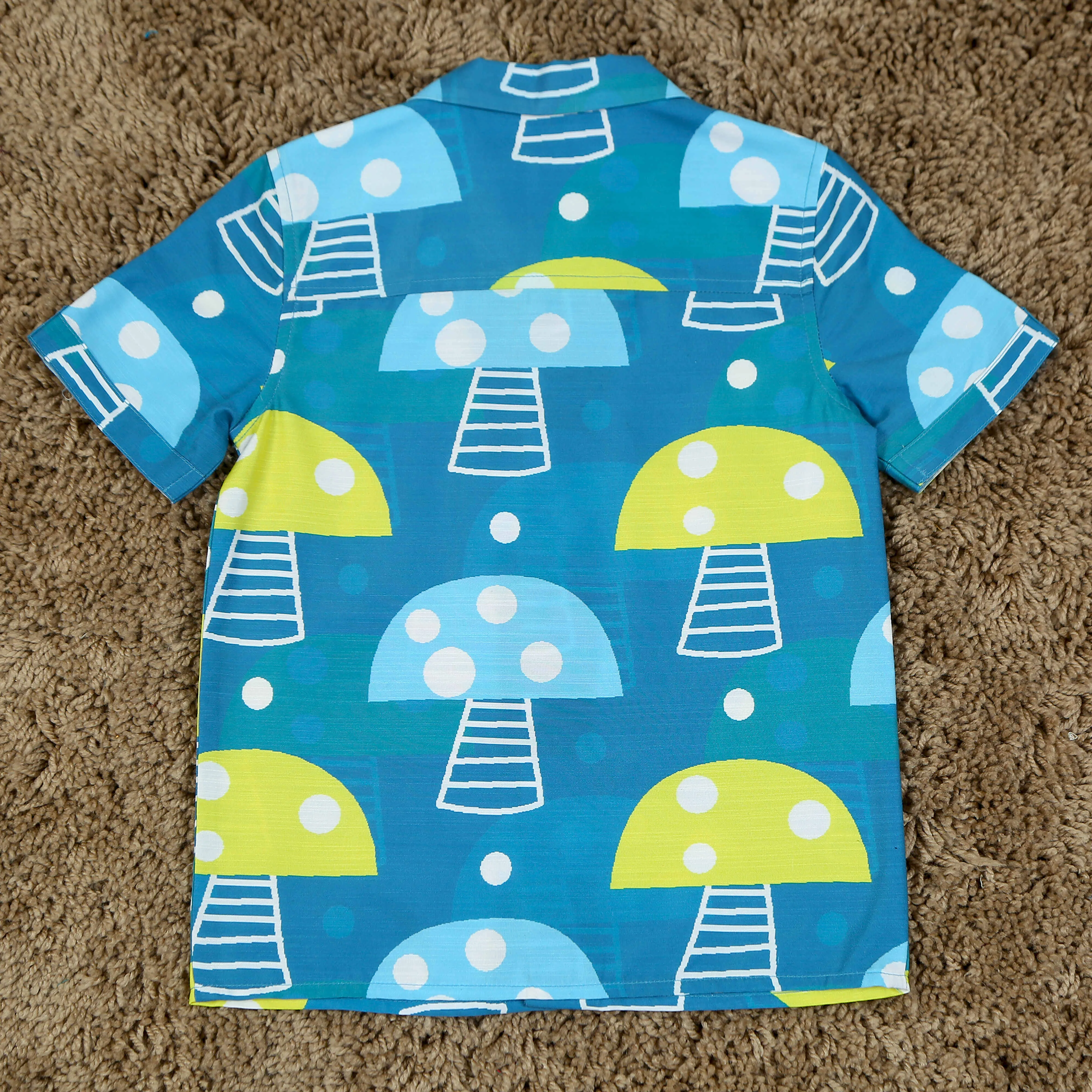 Boys & Girls Unisex Boat Printed Shirt & Short Co-Ord Set Teal