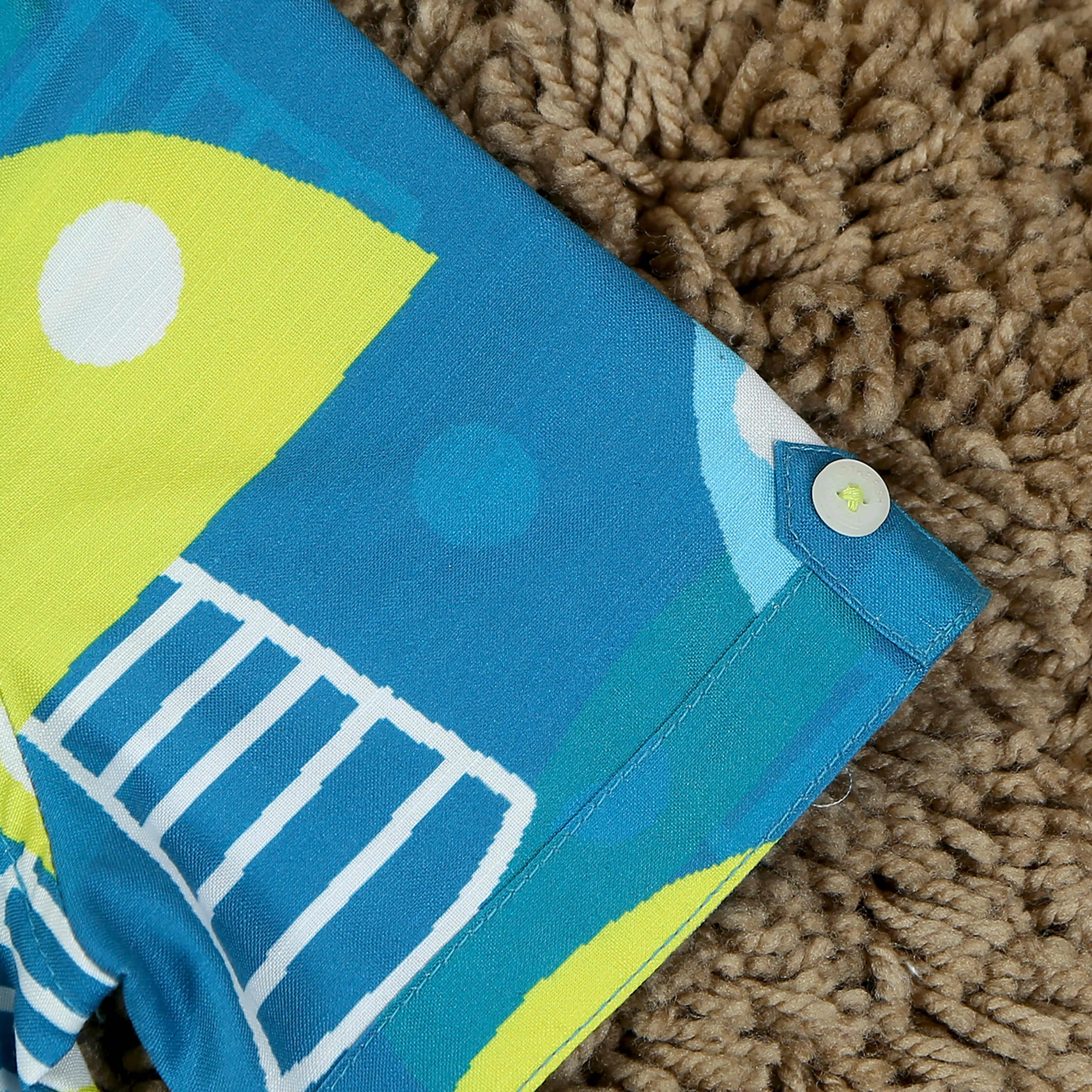 Boys & Girls Unisex Boat Printed Shirt & Short Co-Ord Set Teal