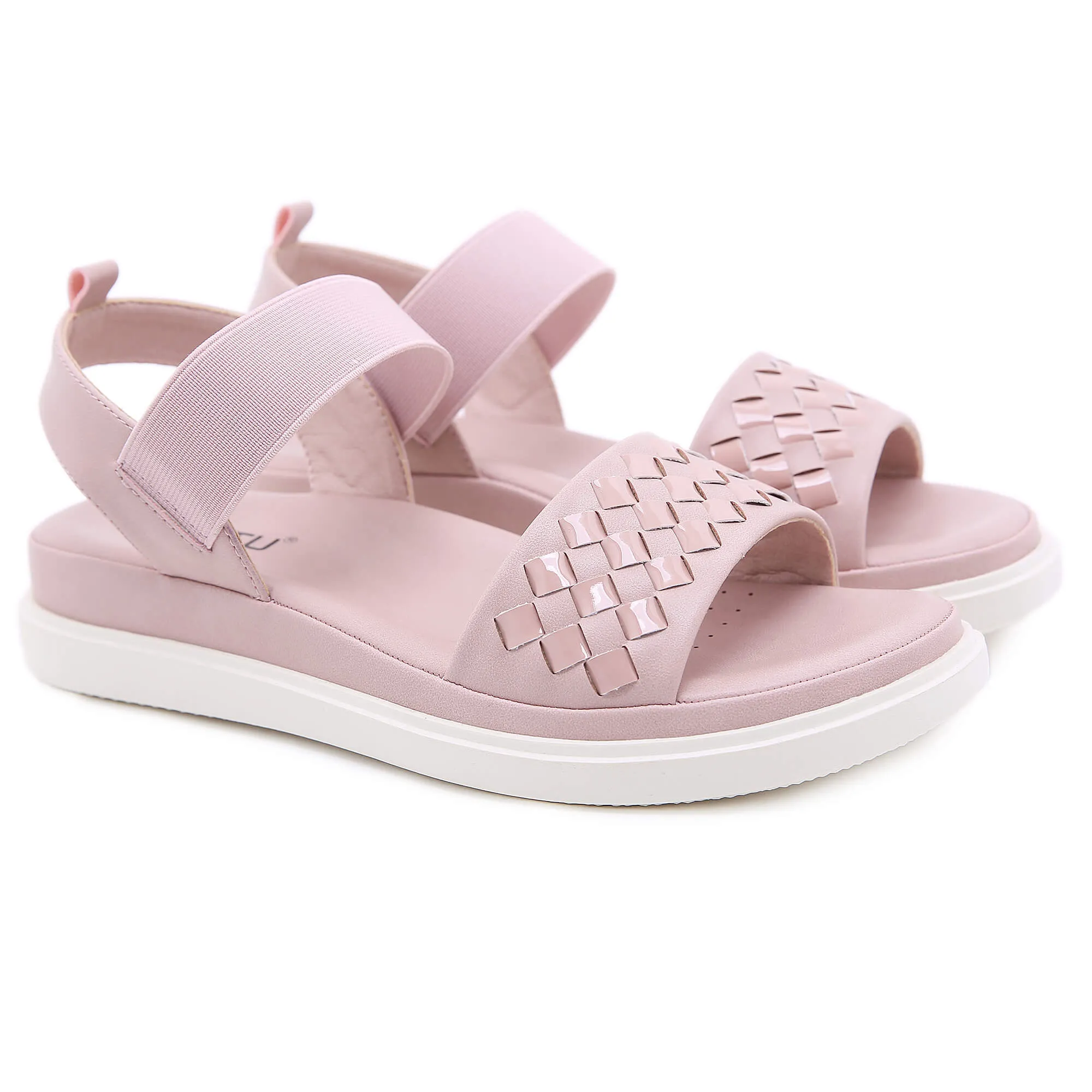 Braided Rubber Band Forever Slides Flat Sandals - Siketu